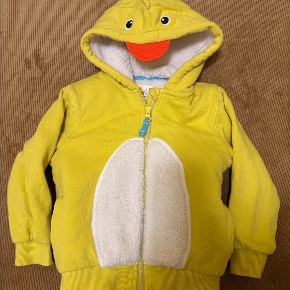Baby Boden Duck Sherpa Hoodie